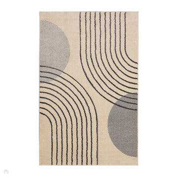 Newport Modern Arcs Grey Rug-Melrose-Rug Love - The Most Loved Rug Store